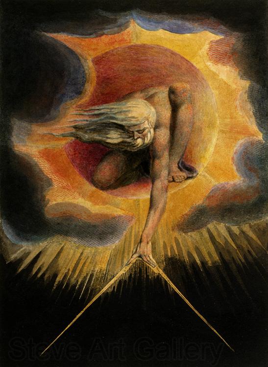 William Blake The Ancient of Days,frontispiece for Europe,a Prophecy (mk19) Germany oil painting art